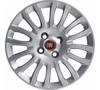 Kit de 4 enjoliveurs adaptables - pour Fiat Grande Punto modèle 2008 - diamètre 15" - Non d'origine