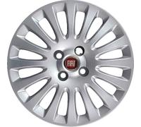 Kit de 4 enjoliveurs adaptables - pour Fiat Grande Punto/Punto Evo modèle 2009 - diamètre 15" - Non d'origine
