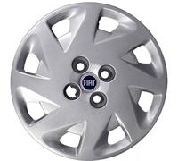Kit de 4 enjoliveurs adaptables - pour Fiat Panda 2007> (Logo Bleu) - diamètre 13" - Non d'origine