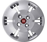 Kit de 4 enjoliveurs adaptables - pour Fiat Panda New Dynamic (Logo Rouge) - diamètre 13" - Non d'origine