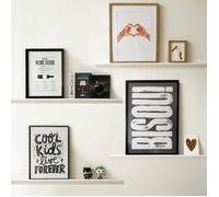 Kit de 4 étagères murales en bois - Pin Massif - 100% FSC - Prêt à coller et peindre - 99DECO