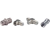 Kit de 4 fiches adaptateurs satellite Erard type F Gris