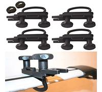 Kit de 4 fixations de coffre de toit en U pour montage de van, vis en U avec 8 contre-écrous, kit d'accessoires de montage pour coffre de toit