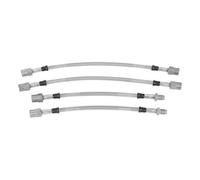 Kit de 4 flexibles frein type aviation pour Audi A6 Quattro 95 ->97