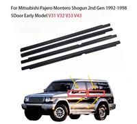 Kit de 4 joints d'étanchéité en caoutchouc pour vitres de Mitsubishi Pajero 2ème génération V31/V32/V33/V43 1992-1998, garniture de vitre latérale MB669117 1991-1996