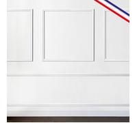 Kit de 4 moulures murales en bois Pin des Landes - Prêt à coller et peindre - Blandine - 2,6 mètres - 99DECO