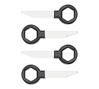Kit de 4 PCS Clé Extraction Autoradio, Clé Demontage Autoradio, Outils Démontage Autoradio pour Stéréo de Voiture, Compatible avec Majorité des Véhicules, Ergonomique et Durable, Facile à Utiliser