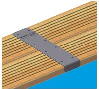 Ubbink Kit de finition aluminium pour margelles droites (x 4 pièces)