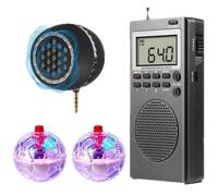 Kit de 4 pièces pour la pratique de la spiritisme, comprenant 2 boules LED pour chat, 1 haut-parleur et un équipement paranormal p