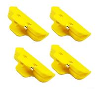 Kit de 4 pinces de réparation d'écran LCD - Fixations en plastique avec clips réglables bleus et jaunes pour réparation d'écran de téléphone portable et tablette (jaune)