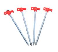 Kit de 4 piquets clou acier + tête plastique L: 25 cm - sols caillouteux