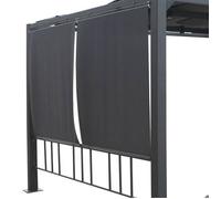 Kit de 4 stores pour tonelle ""Moai"" 3x4m en polyester - Hespéride