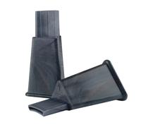 Kit de 4 supports de mangeoire PP recyclé Kerbl Gris 8 cm