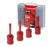 Kit de 4 trépans diamantés mini drygres premium - RUBI - 51939