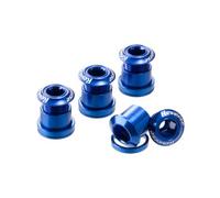 Kit de 4 vis cheminees reverse 7 mm bleu fonce