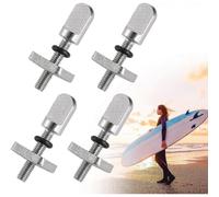 Kit de 4 vis pour ailerons de SUP, vis pour ailerons de planche de surf avec boîte en plastique, vis de rechange en acier inoxydable pour ai