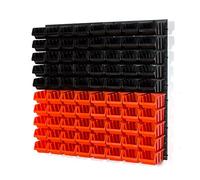 Kit de 40 S noir et orange boites bac a bec avec supports