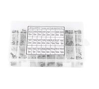 Kit de 400 pièces comprenant des transistors et des diodes redresseuses, 24 valeurs de composants électroniques marqués clairement, rangés dans une boîte de rangement transparente,