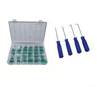 Kit de 495 joints toriques HVAC avec matériau nitrile pour une résistance à la chaleur et à l'huile, y compris 4 pics d'étanchéité et un étui