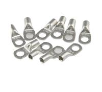 Kit de 5 à 10 cosses à sertir en cuivre étamé de 6 à 35 mm, à anneau en T, for le soudage de câbles de batterie.(T16-8,5pcs)