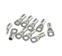 Kit de 5 à 10 cosses à sertir en cuivre étamé de 6 à 35 mm, à anneau en T, for le soudage de câbles de batterie.(T16-6,10pcs)