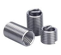 Kit de 5 à 10 inserts filetés en acier inoxydable M12/M14/M16, kit de réparation de douilles à vis hélicoïdales(M12x1.25x2.5D(10Pcs))