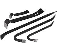Kit de 5 barres multifonctions Roughneck | Ensemble de barres à levier: barres polyvalentes 7 po et 15 po, barre d'alignement 24 po, barres de démolition 12 po et 18 po