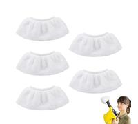 Kit de 5 Bonnettes Microfibre, Bonnettes de Nettoyage à Vapeur pour Nettoyeur Vapeur, Lingettes Microfibres Recharges Chiffons pour Nettoyeur Vapeur Compatible avec Kärcher SC1 SC2 SC3 SC4 SC5
