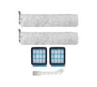 Kit de 5 brosses et filtres de rechange pour Bissell CrossWave OmniForce 3912N 4046, brosse de sol lavable avec outil de nettoyage, 2 brosses, 2 filtres