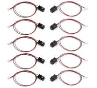 Kit de 5 capteurs de coupure de faisceau infrarouge avec LED de 5 mm pour intégration PLC DC 3,6-5,5 V Sortie de signal stable (50 cm)