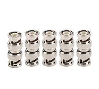 Kit de 5 connecteurs BNC mâle à BNC mâle, Adaptateur coaxial RF 50 ohms pour la Communication sans Fil, fiche RF en Laiton plaqué avec 1000 Cycles d'insertion