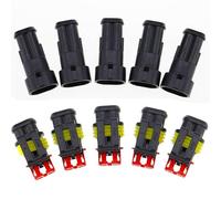 Kit de 5 connecteurs de fils électriques étanches à 2 broches for voiture, connecteurs de 1,5 mm, DJ7021-1,5