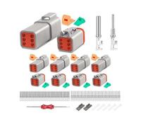 Kit de 5 connecteurs DT 6 broches, connecteur DT étanche, contacts estampés taille 16, bouchons d'étanchéité pour voiture