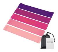 Kit de 5 Elastique Musculation, Bandes de Fitness avec 5 Niveaux de RéSistance,pour Exercices de Core, Coul ELASTIQUE DE RESISTANCE