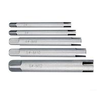 Kit de 5 extracteurs de robinet cassés M5 M6 M8 M10 en alliage d'acier pour les tâches de retrait de robinet nécessitant un minimum de perturbation du filetage