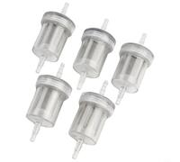 Kit de 5 filtres à carburant diesel en ligne pour chauffe-air Webasto et Eberspacher avec tuyau de carburant ID de 4 mm