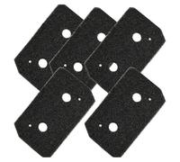 Kit de 5 filtres en mousse compatibles avec Bosch pour lave-linge sèche-linge Siemens, filtres éponge de rechange pour série 4 et série 8, coton noir, 22,8 x 12,8 x 2 cm