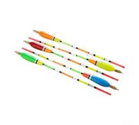 Kit de 5 flotteurs de pêche sensibles Barguzinsky avec queue haute visibilité pour eau profonde et toutes les situations de pêche (5 + 2 g)
