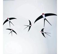 Kit de 5 hirondelles volantes à suspendre à faire soi-même, pour chambre d'enfant, décoration de chambre d'enfant, décoration de chambre à coucher, décoration de lit