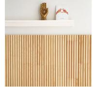 Kit de 5 moulures murales - demi-ronds - 100% FSC - Pin abouté - 5x(10x100cm) - Prêt à coller et peindre - 99DECO