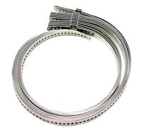Kit de 5 ou 10 colliers de serrage universels en acier inoxydable for soufflet de cardan d'arbre de transmission, réglables, de 25 à 50 mm ou de 50 à 120 mm.(10pcs S)