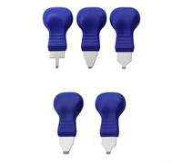 Kit de 5 outils de réparation de montre pour horlogers et amateurs de bricolage, clé de démontage de coque arrière de montre en métal (bleu)