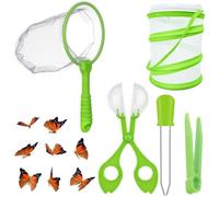Kit de 5 pièces, kit attrape-insectes, avec filet papillon et outils de capture d'insectes, parfait pour les aventures en plein air et l'exploration de la nature