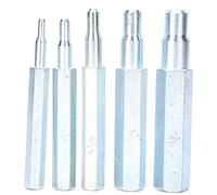 Kit de 5 poinçons de sertissage CT 193, outil de sertissage en acier allié, ensemble d'extension de tube 1/4 po 5/16 po 3/8 po 1/2 po 5/8 po pour tubes à paroi mince en cuivre,