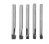 Kit de 5 poinçons ovales de 3 mm pour cuir, joints et matériaux souples, complément parfait à la boîte à outils d'artisanat