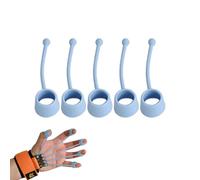 Kit de 5 renforceurs de doigt en silicone élastique - Exercice de main portable pour la main et l' -bras | Parfait pour augmenter la force des doigts et des poignets, adapté au musicien