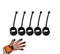 Kit de 5 Renforceurs de Doigts en Silicone Élastique - Appareil d'Exercice Portable pour la Main et l'-Bras | Parfait pour Augmenter la Force des Doigts et des Poignets, Adapté aux Musicien