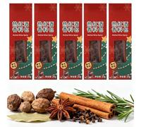 Kit de 5 Sachets D'épices Pour Vin Chaud avec Cannelle, Oranges Séchées, Clous de Girofle et Anis Étoilé, pour Cidre de Pomme, Vin Chaud, Glühwein, Hot Toddy et Autres Boissons Festives