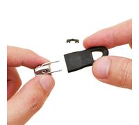 Kit de 5 tirettes de fermeture éclair de rechange pour pantalons, chemises, sacs et bagages, s'adapte à la plupart des types de glissières de fermeture éclair courants (noir, taille S)