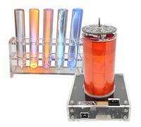 Kit de 5 Tubes à Décharge de Gaz Nobles, Collection D'éléments de Gaz Rares de Haute Pureté (He Ne AR Kr XE), Lumière Plasma à Induction sans Fil pour l'enseignement Scientifique, Affichage